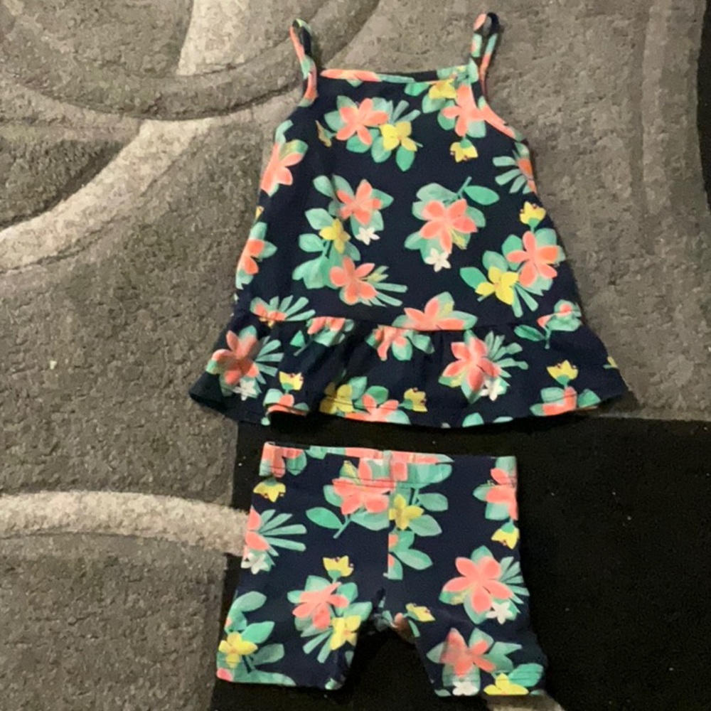Some shorts with a shirt. Matching set!